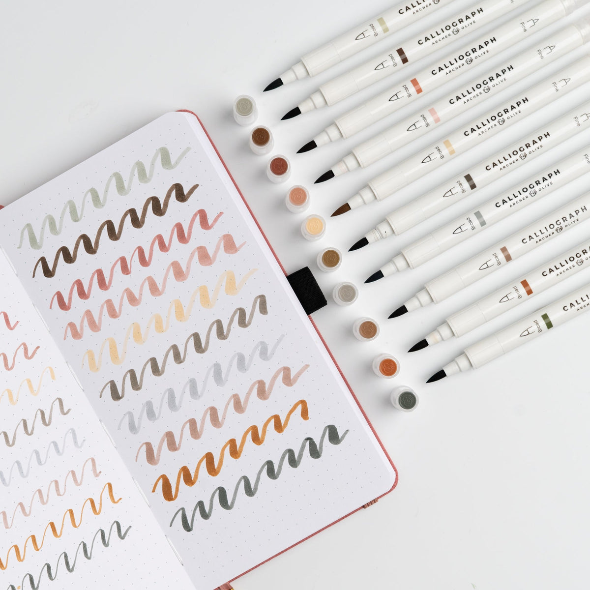 Archer & Olive Quiet Corners | Set of 10 Calligraph Pens
