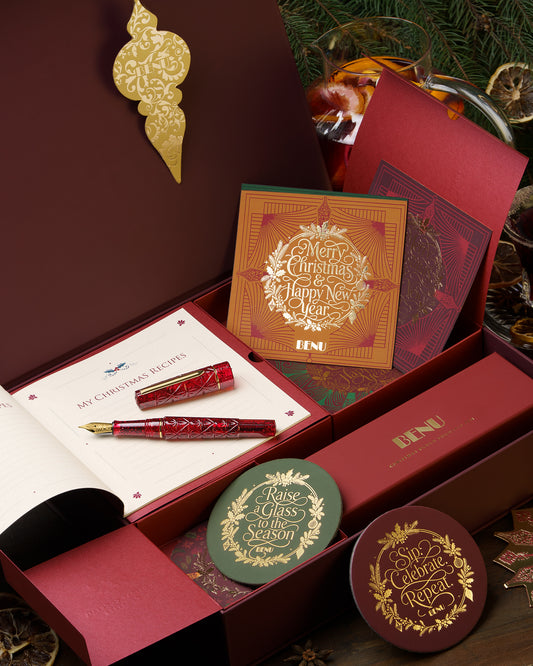 BENU Christmas Cheer Cocktail Hour Fountain Pen Gift Set — Pre-order