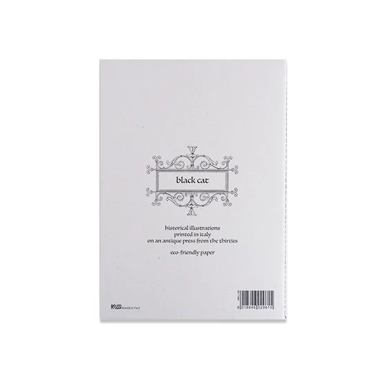 Rossi Stitched Softcover Journal — Black Cat, A5