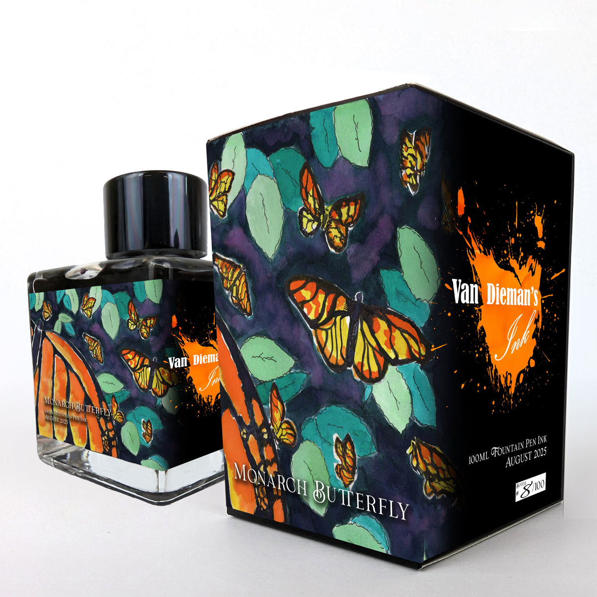 2025 Ink of the Month - Monarch Butterfly - 4ml Fountain Pen Ink Sample