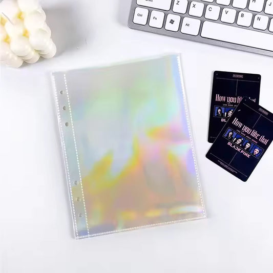 Menmin Made Holographic Sticker Sheet Sleeve Inserts | 10-Pack