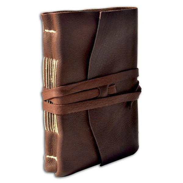 Soft Leather Medieval Journal with Cotton ‘Amalfi’ Handmade Paper
