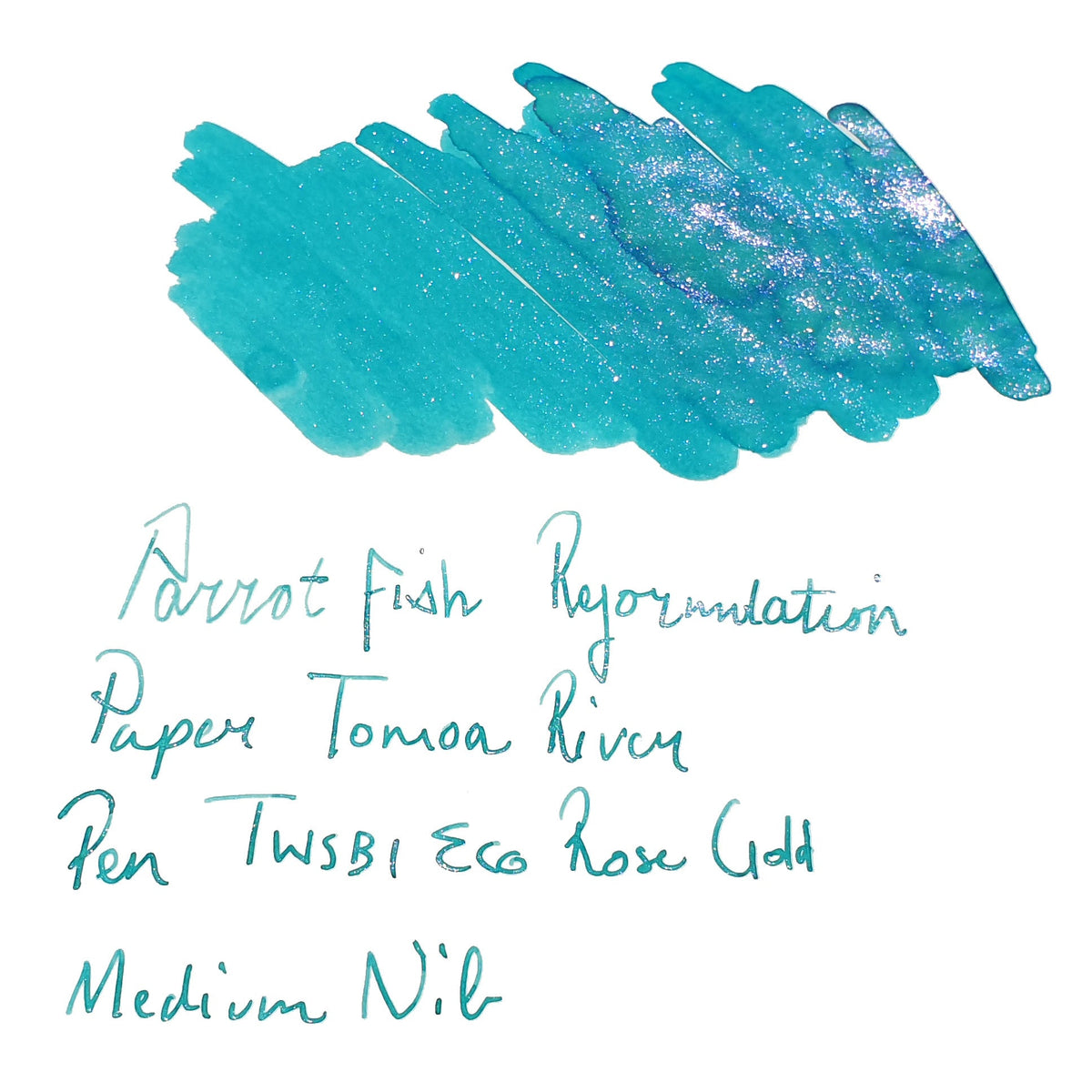 Underwater - Parrot Fish - 4ml Fountain Pen Ink Sample