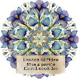 London Gifties Blue & Purple Floral Mandalas 6cm kiss cut PET tape