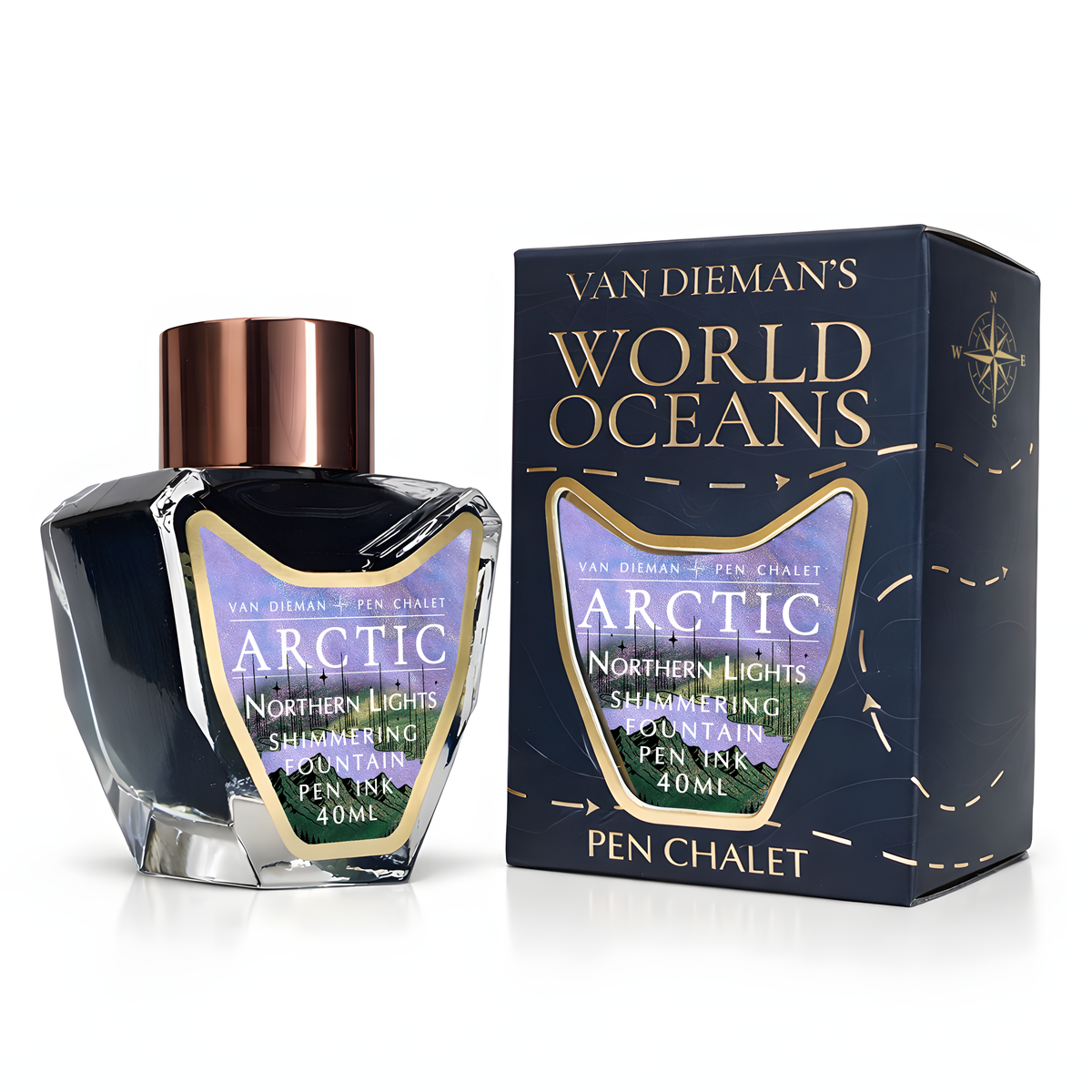 World Oceans - Arctic: Northern Lights - 4ml Fountain Pen Ink Sample