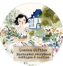 Enchanted Storybook Cottages & Castles 6cm wide gloss kiss cut PET tape