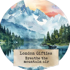 Breathe the Mountain Air 6cm wide gloss kiss cut PET tape