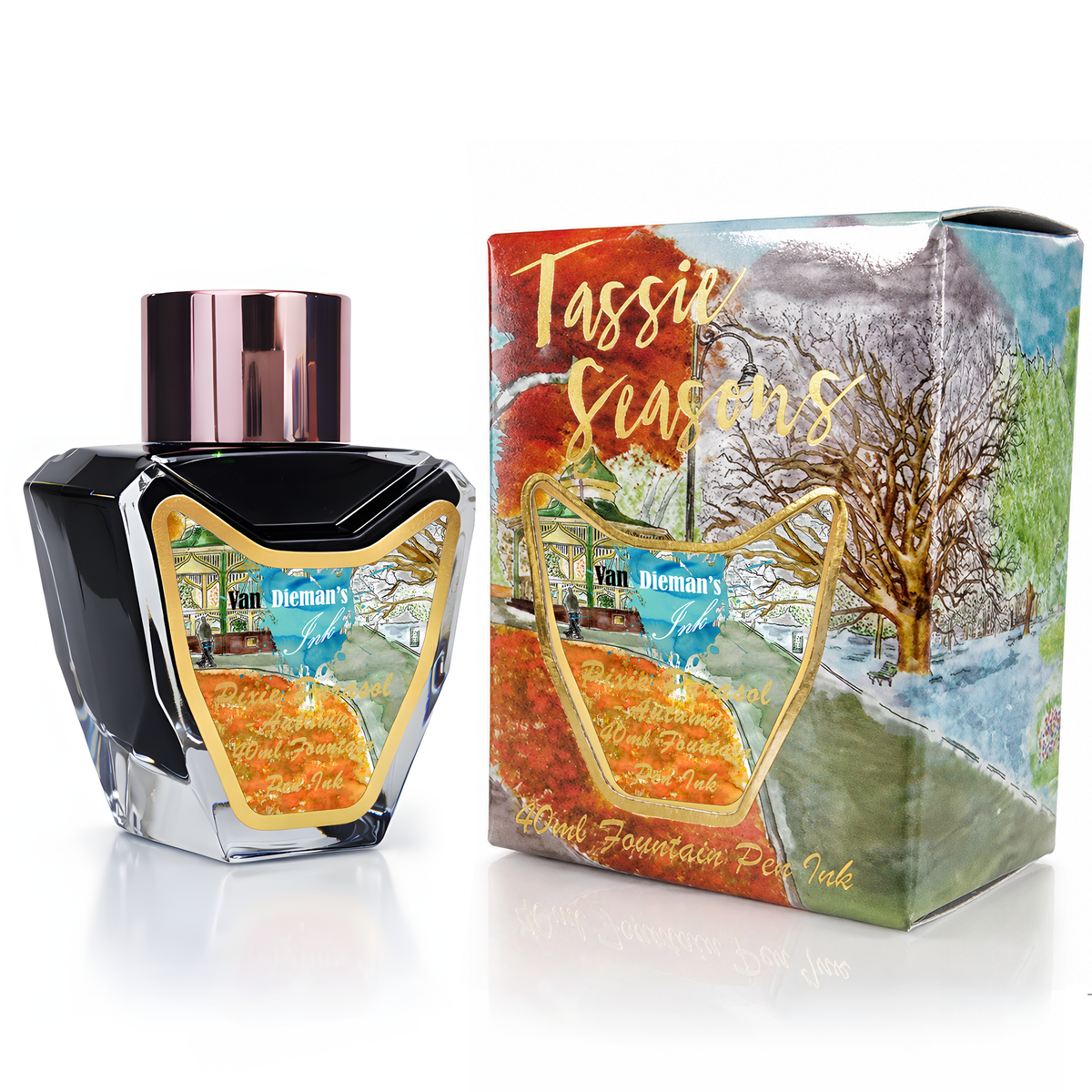 Tassie Seasons - Pixie Parasols - 4ml Fountain Pen Ink Sample