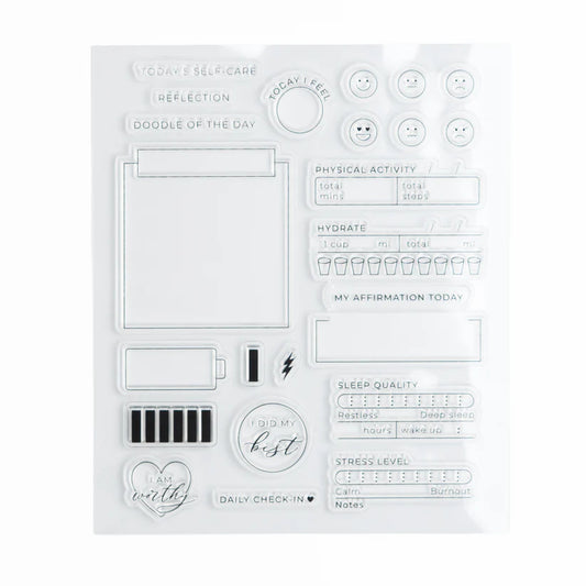 Archer & Olive Self Care Box Acrylic Stamps
