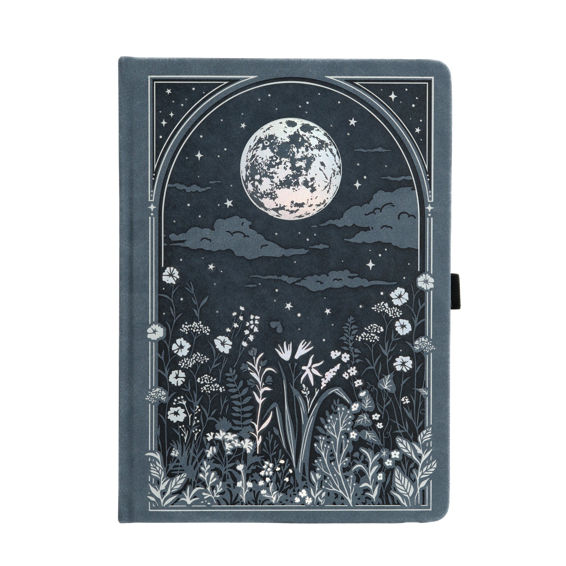 Moonlit Garden A5 Ivory Dot Grid Notebook - Archer & Olive