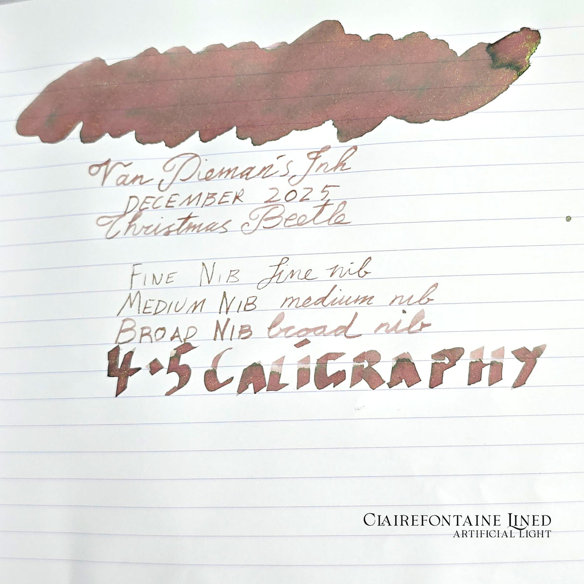 2025 Ink of the Month - Christmas Beetle - 4ml Fountain Pen Ink Sample