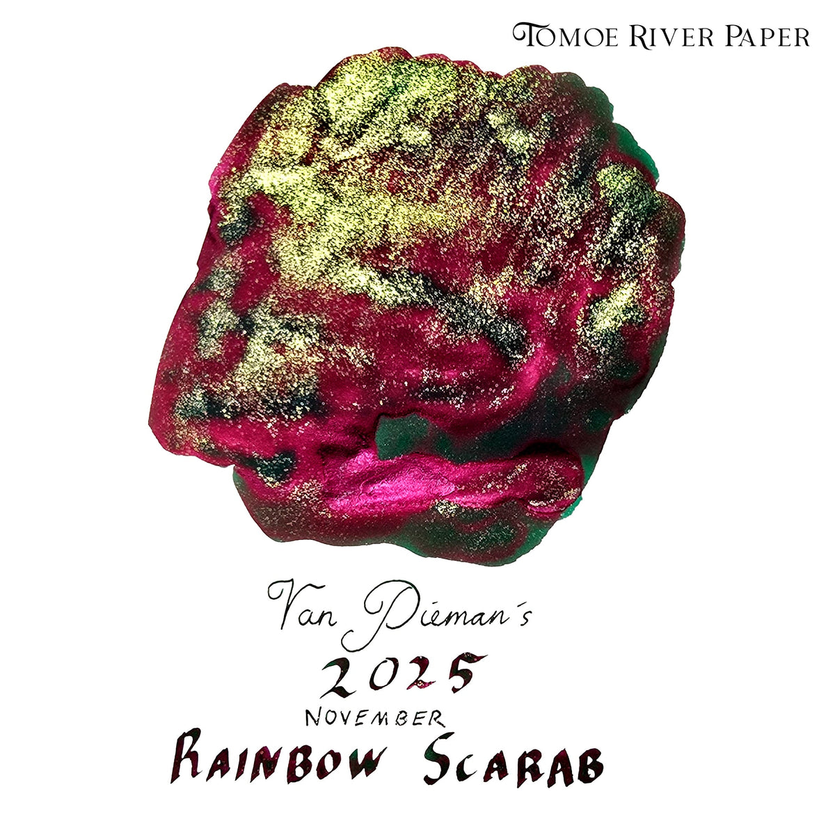 2025 Ink of the Month - Rainbow Scarab - 4ml Fountain Pen Ink Sample