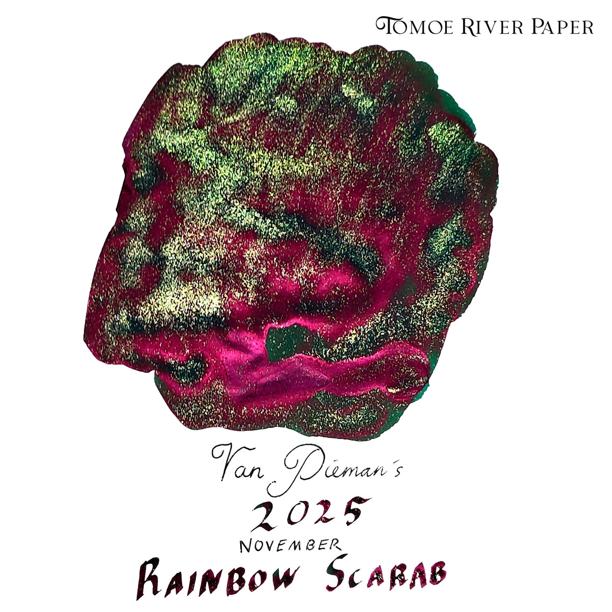 2025 Ink of the Month - Rainbow Scarab - 4ml Fountain Pen Ink Sample