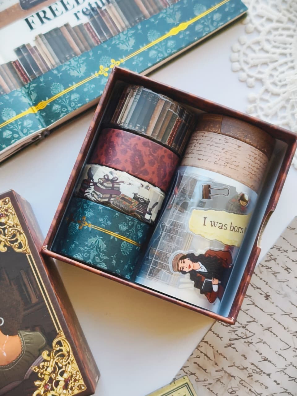 The Secret Archives Pre-cut PET Tape + Washi Box