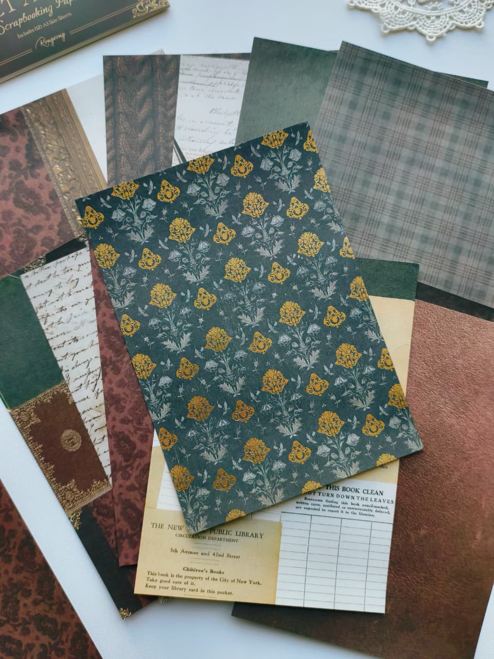 The Secret Archives Scrapbooking Paper
