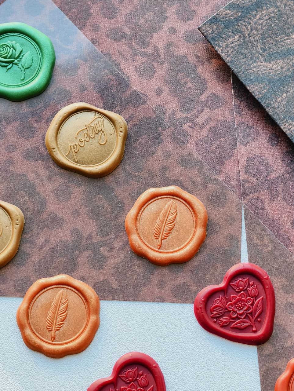 The Secret Archives Wax Seal Stickers