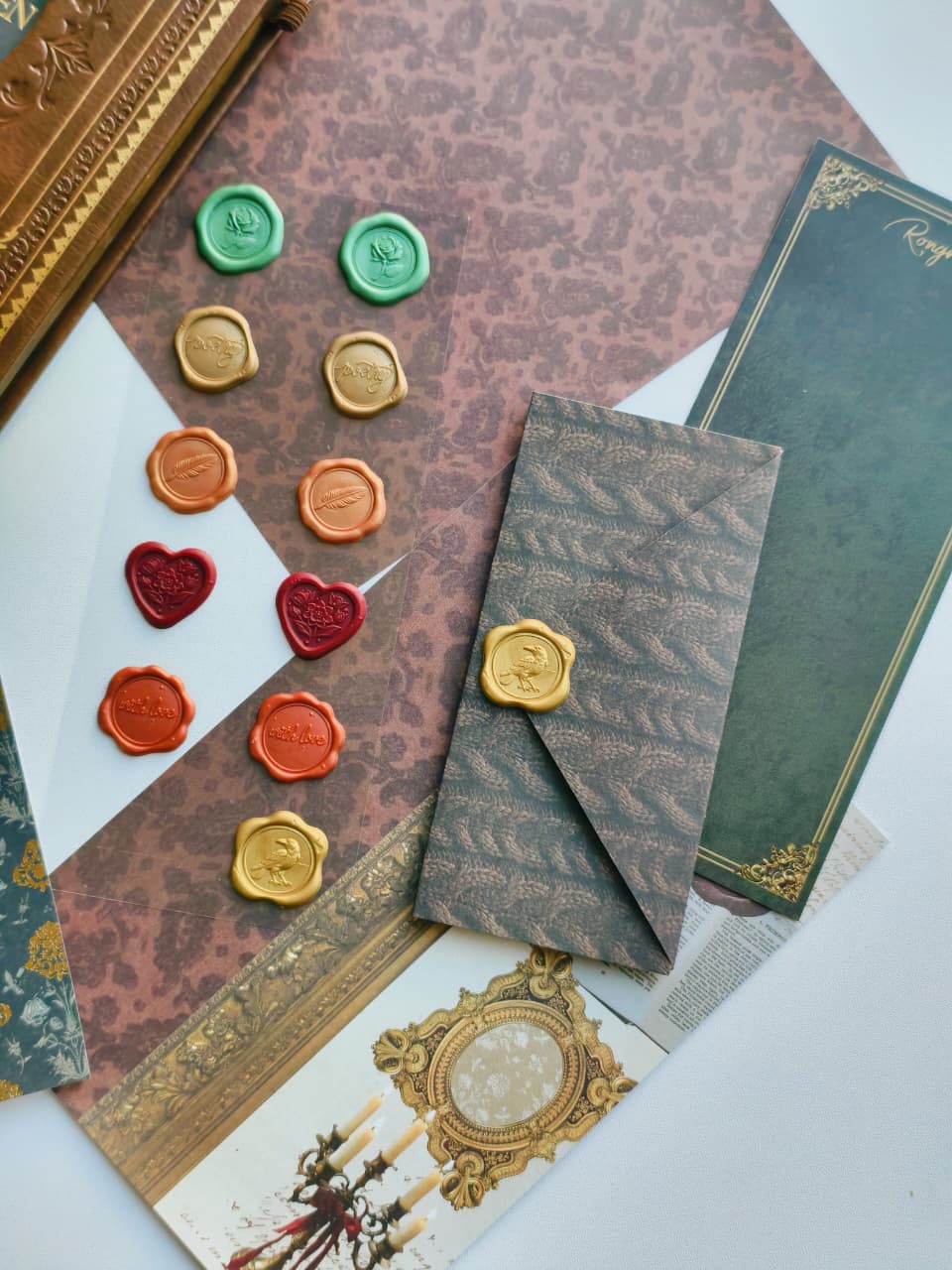 The Secret Archives Wax Seal Stickers