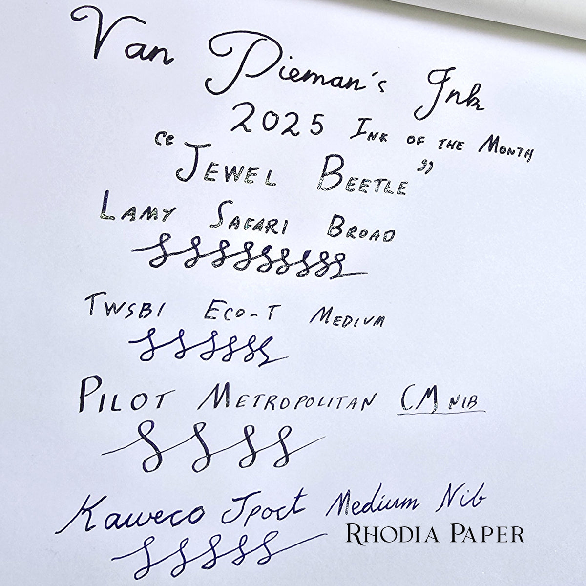 2025 Ink of the Month - Jewel Beetle - 4ml Fountain Pen Ink Sample