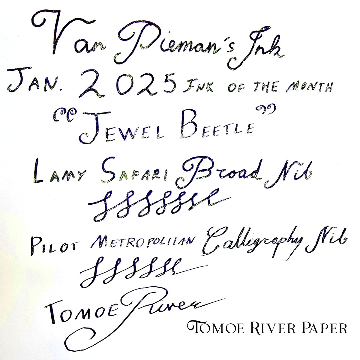 2025 Ink of the Month - Jewel Beetle - 4ml Fountain Pen Ink Sample