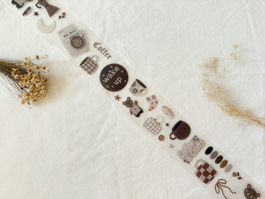 Taylor Ryan Design Cozy Coffee PET Tape kiss-cut