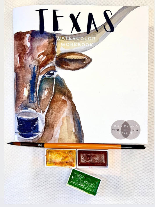 Texas Watercolor Workbook by Kelly Murphy cover
