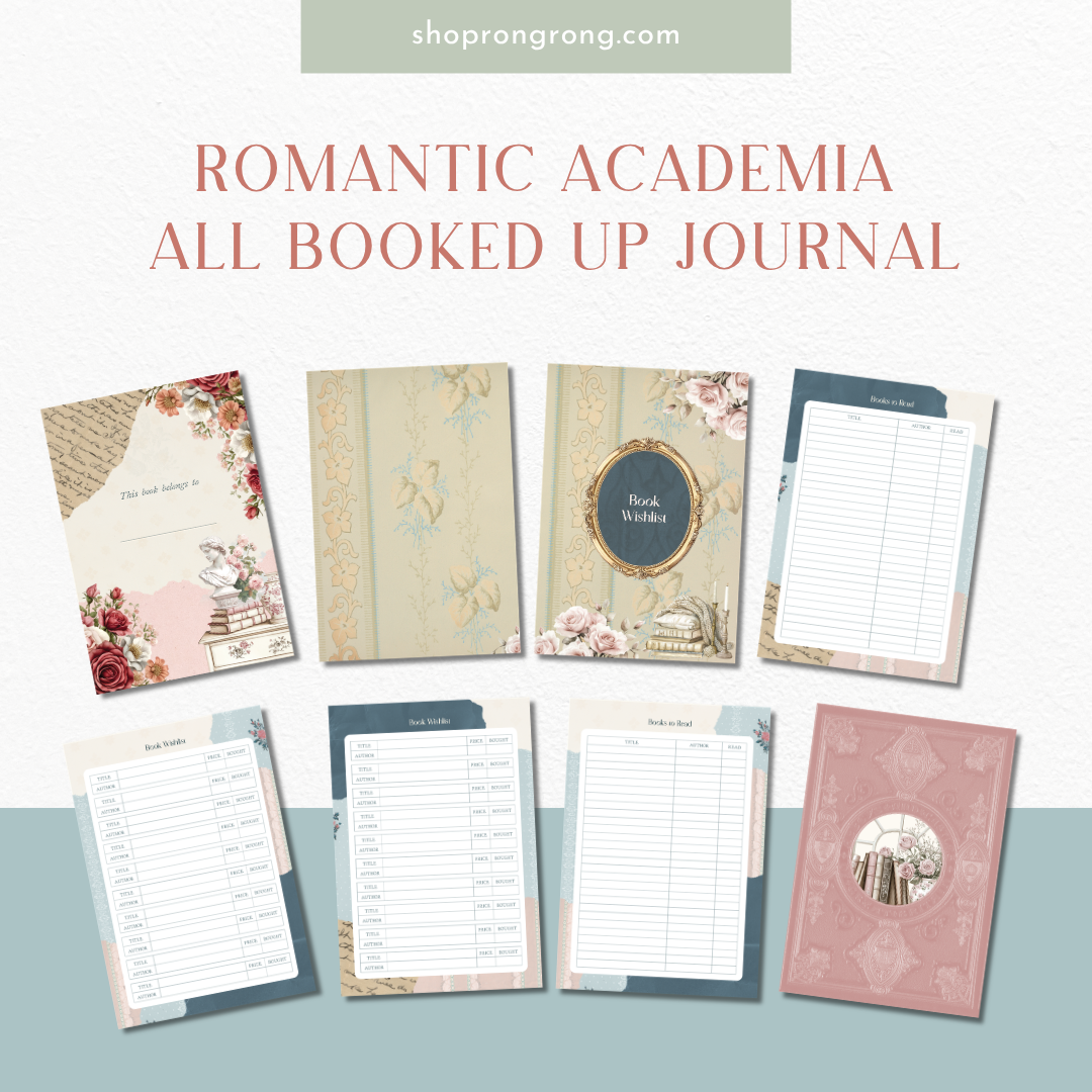 Romantic All Booked Up Reading Journal | A5 | 120 gsm