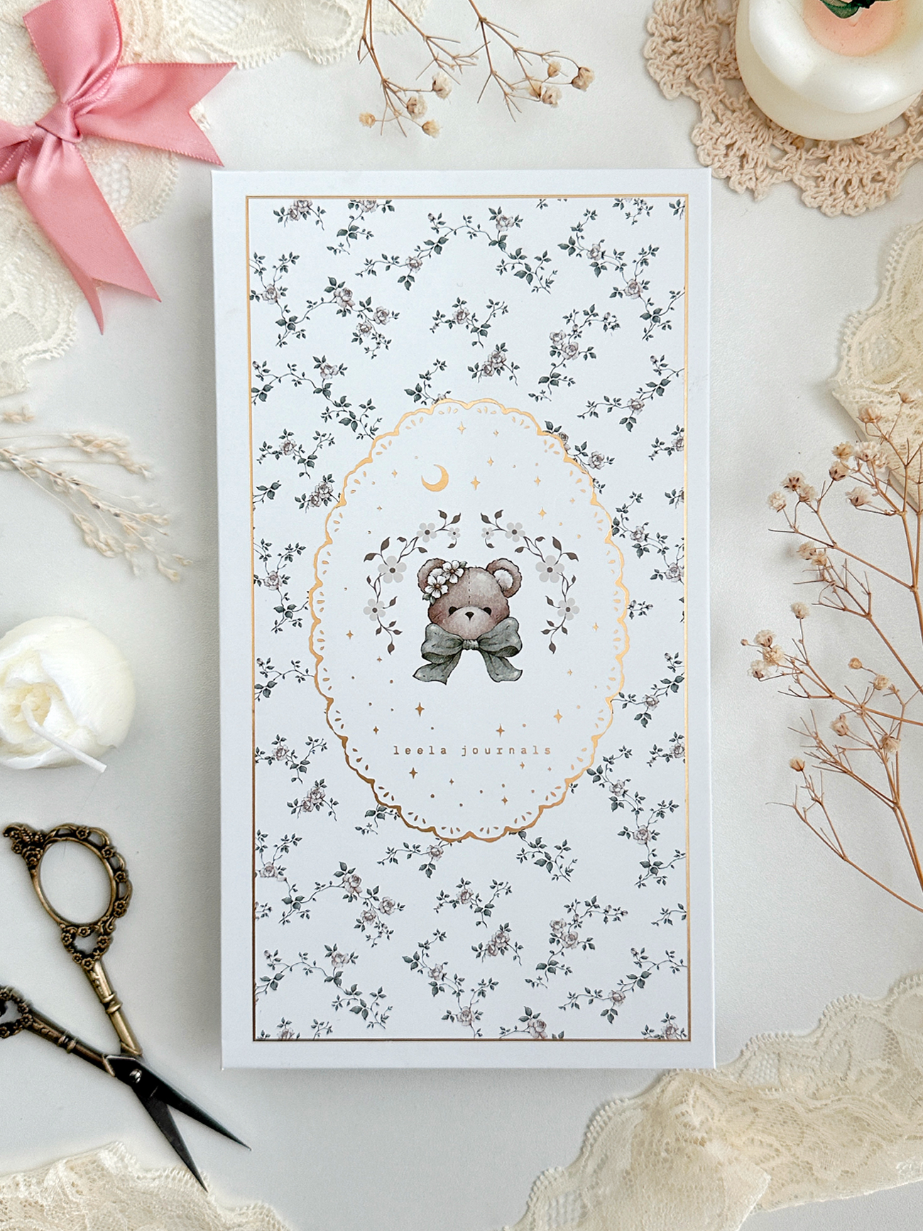 Leela Journals TN teddy bear notebook (dot grid)