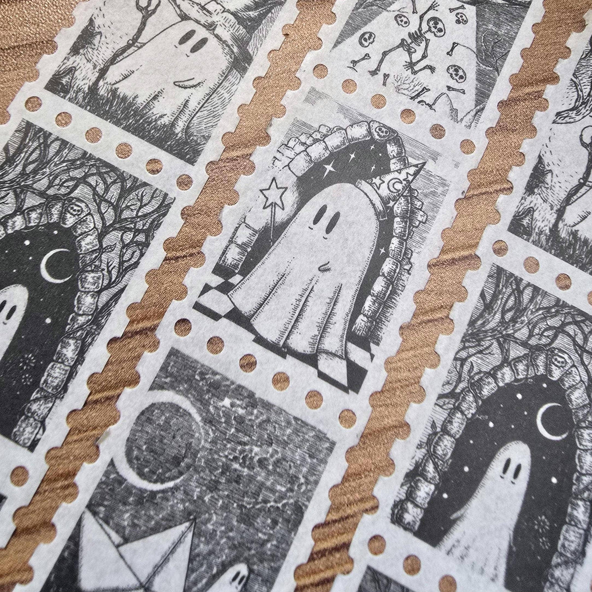 Ghosties Galore stamp washi tape by Jon Turner Illustration
