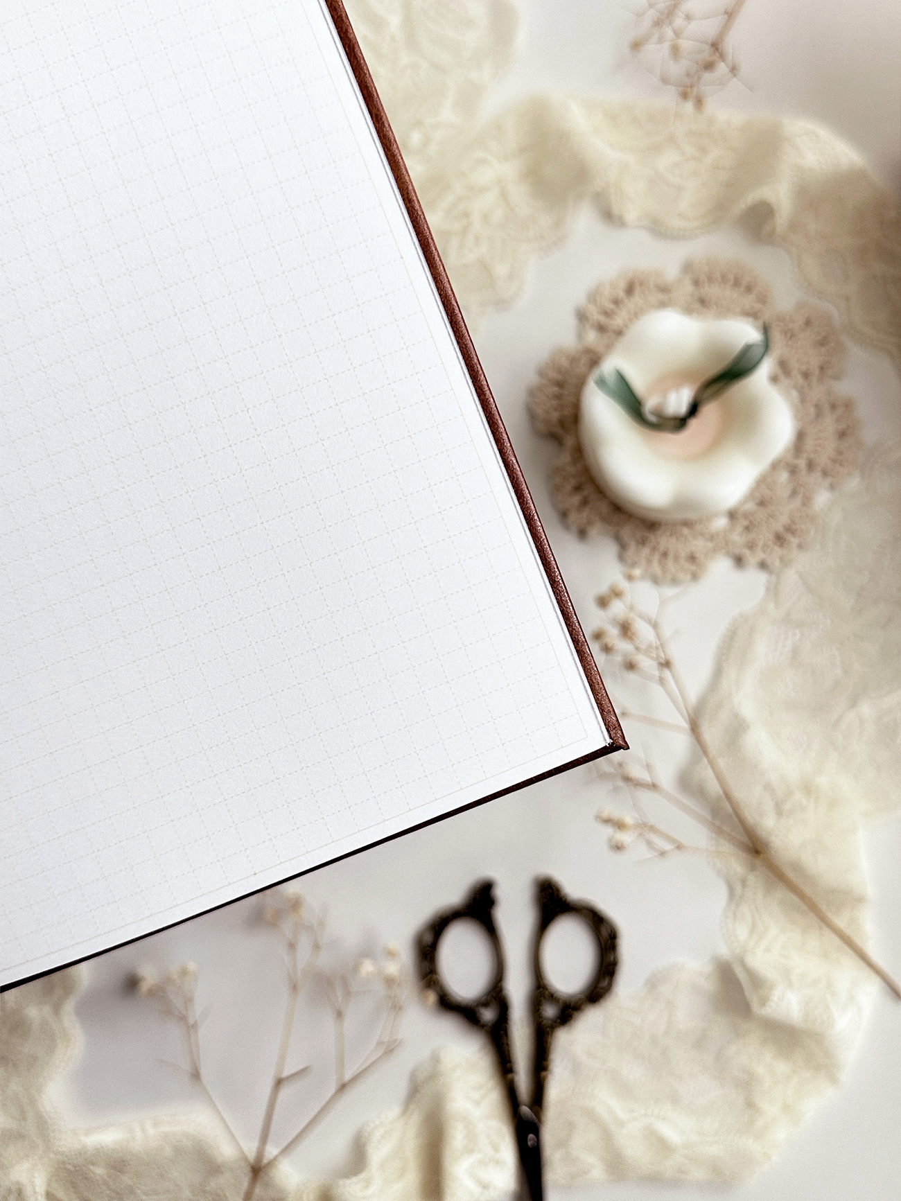 Leela B6 rose spell book dot grid