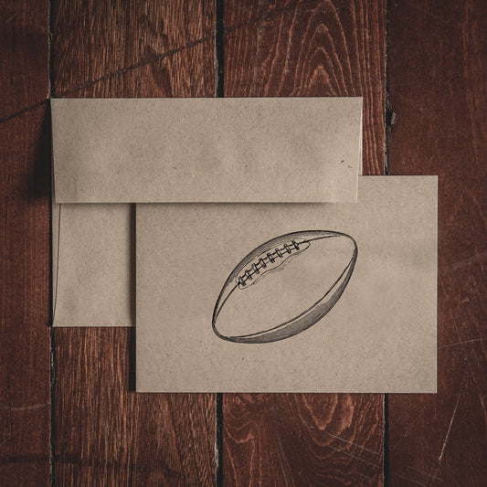 Football Folded Note Cards