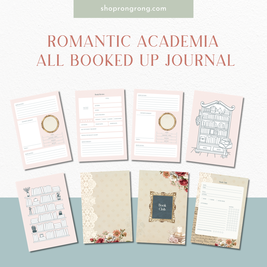 Romantic All Booked Up Reading Journal | A5 | 120 gsm