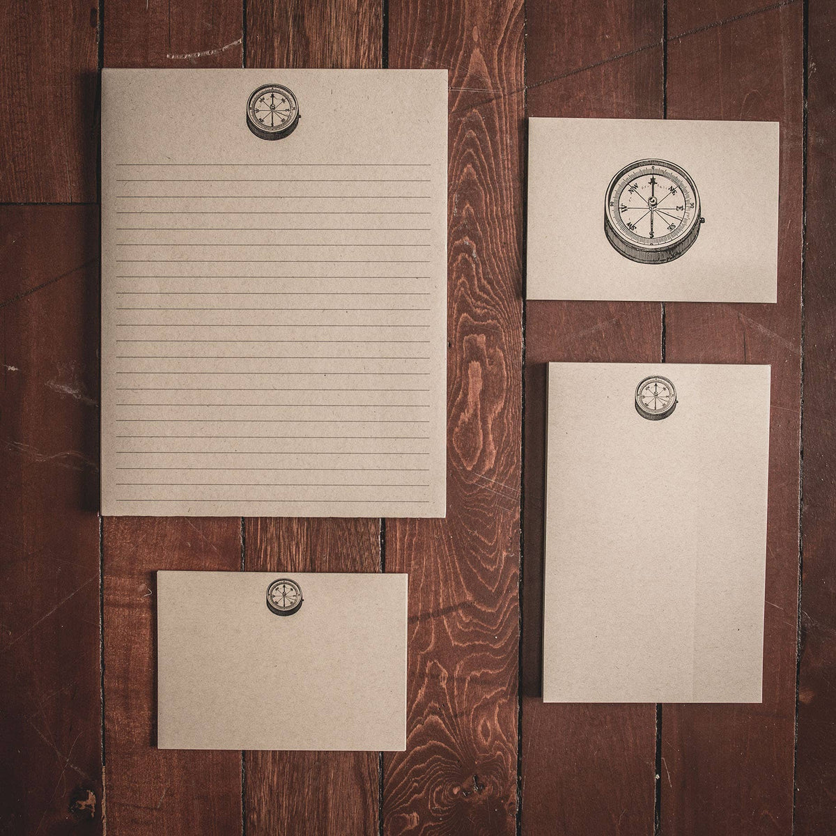 Compass Folded Note Cards