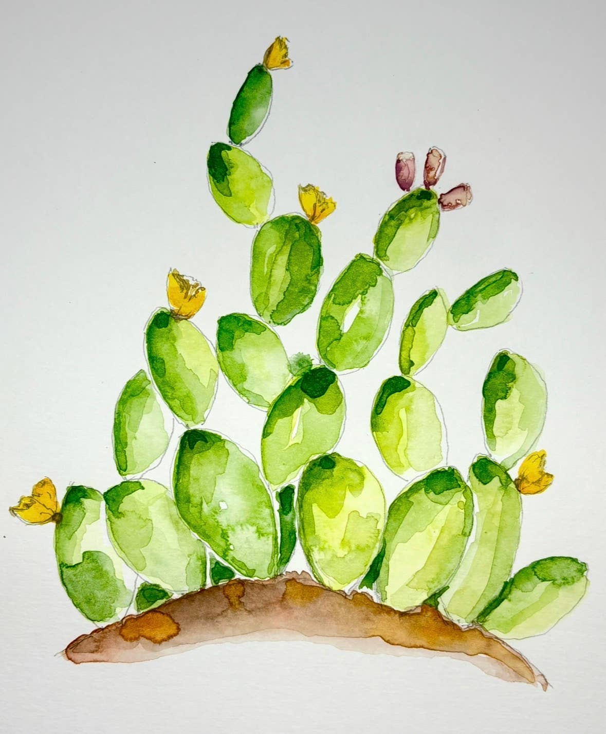 Texas watercolor workbook step-by-step painting pages
