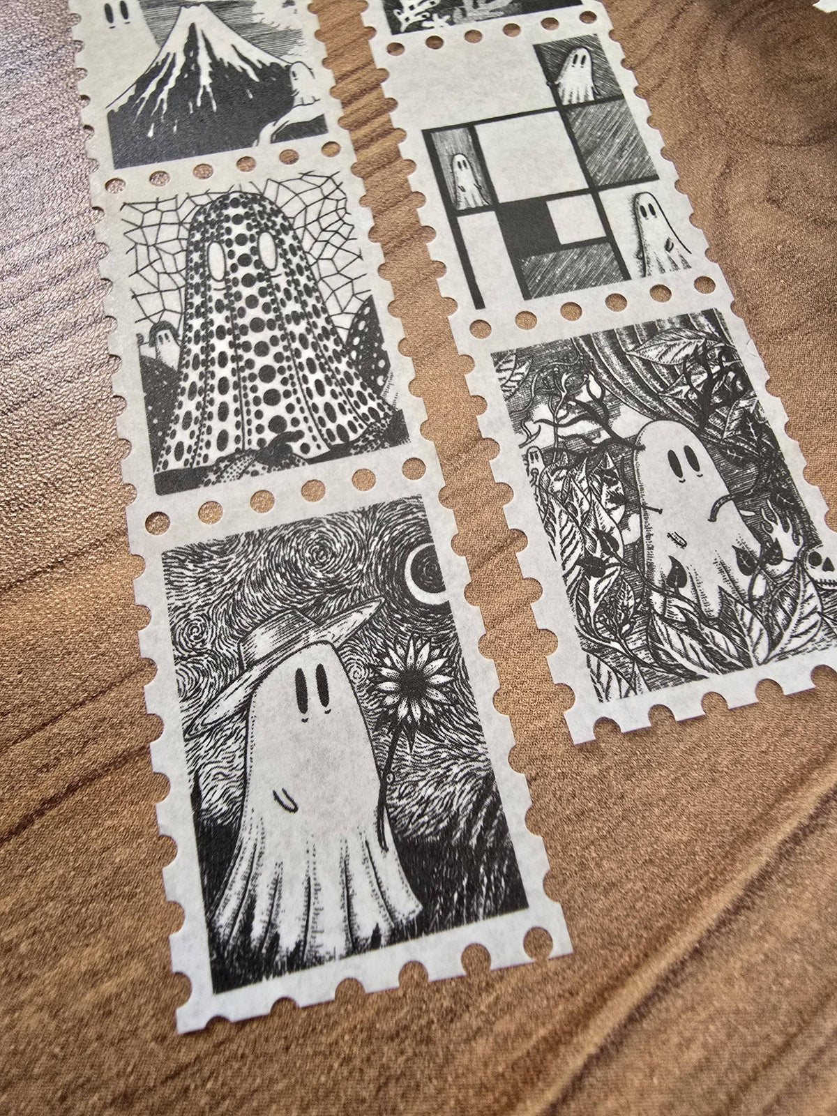 Creative Spirits No. 1 Ghosts of Art History stamp washi tape by Jon Turner
