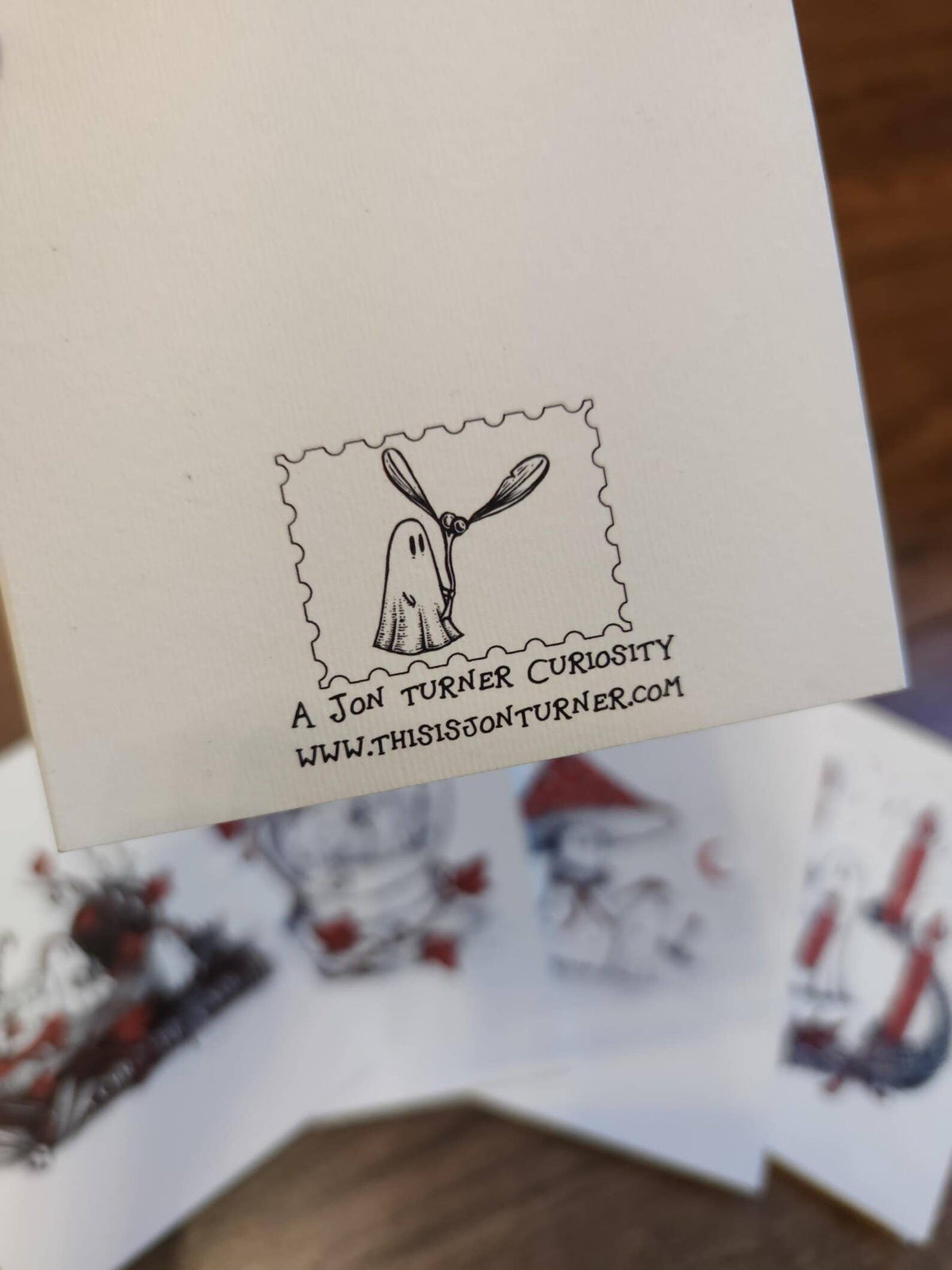 May Your Spirits Be Merry ghost Christmas card by Jon Turner Illustration