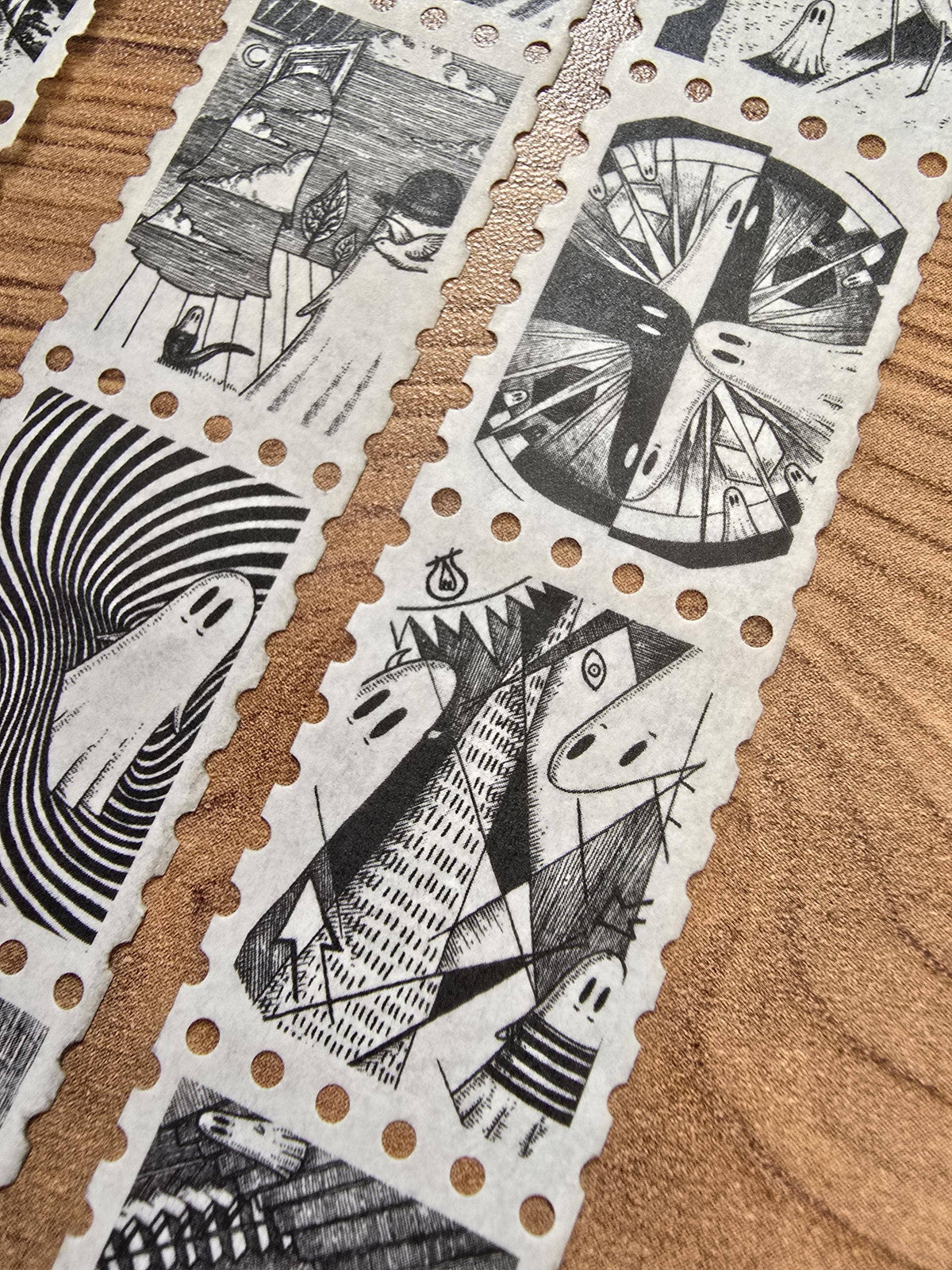 Creative Spirits No. 2 Ghosts of Art History stamp washi tape by Jon Turner