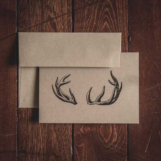 Antlers Folded Note Cards