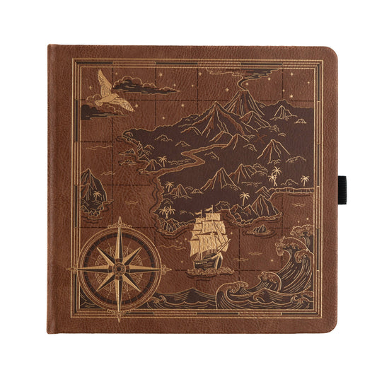 Archer & Olive Treasure Map Notebook Dot Grid / 8x8: 160 Pages