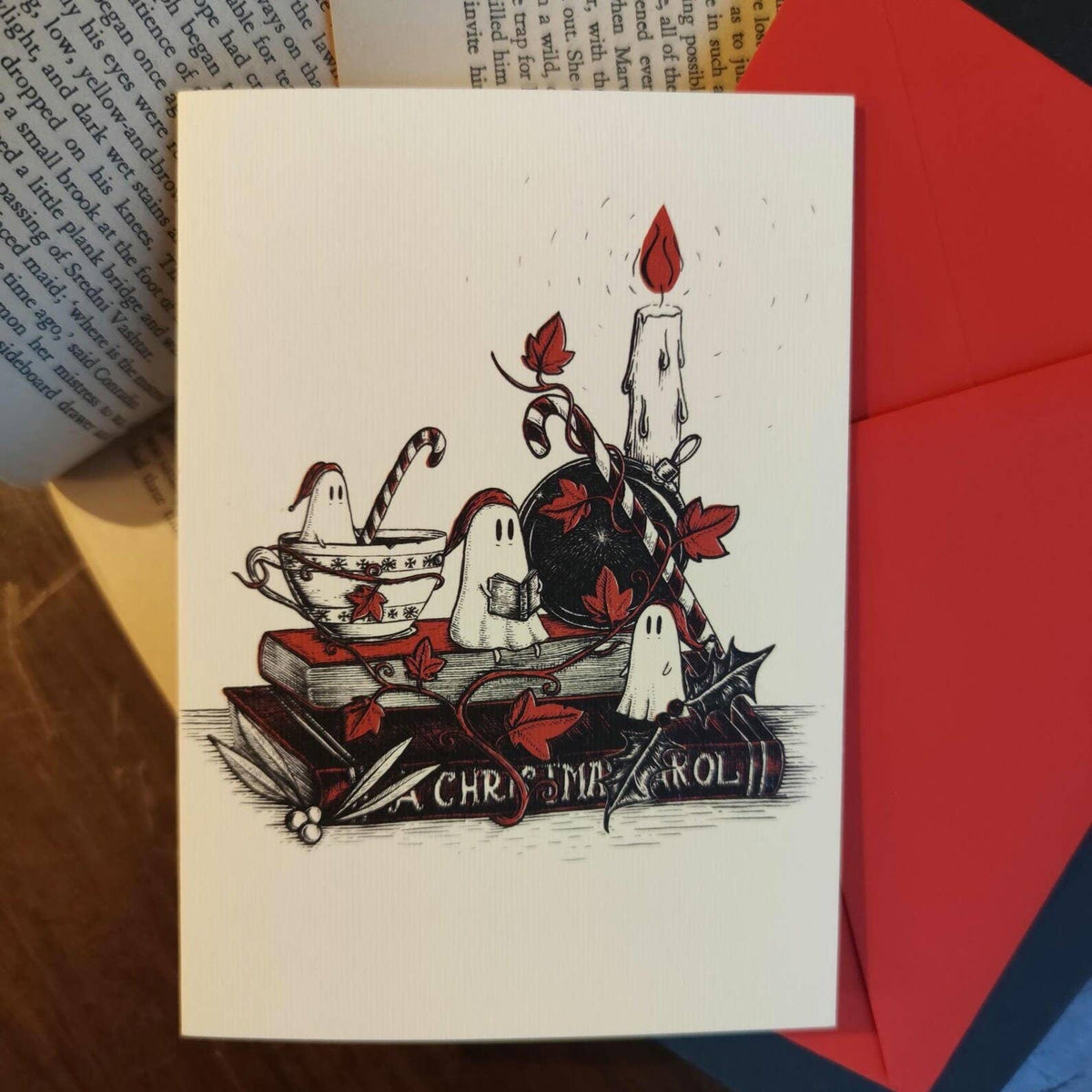 Christmas Carol Ghosties holiday card by Jon Turner Illustration