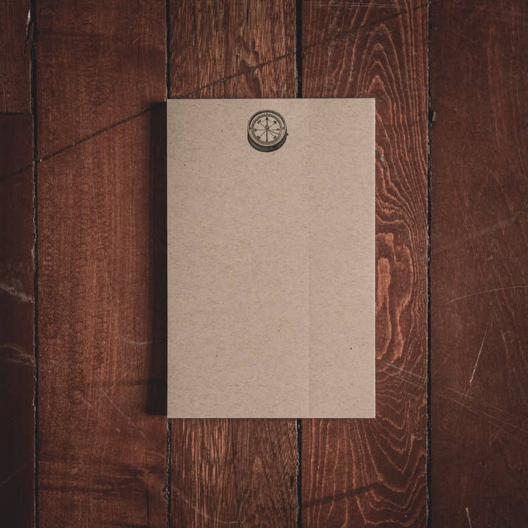 Compass Folded Note Cards