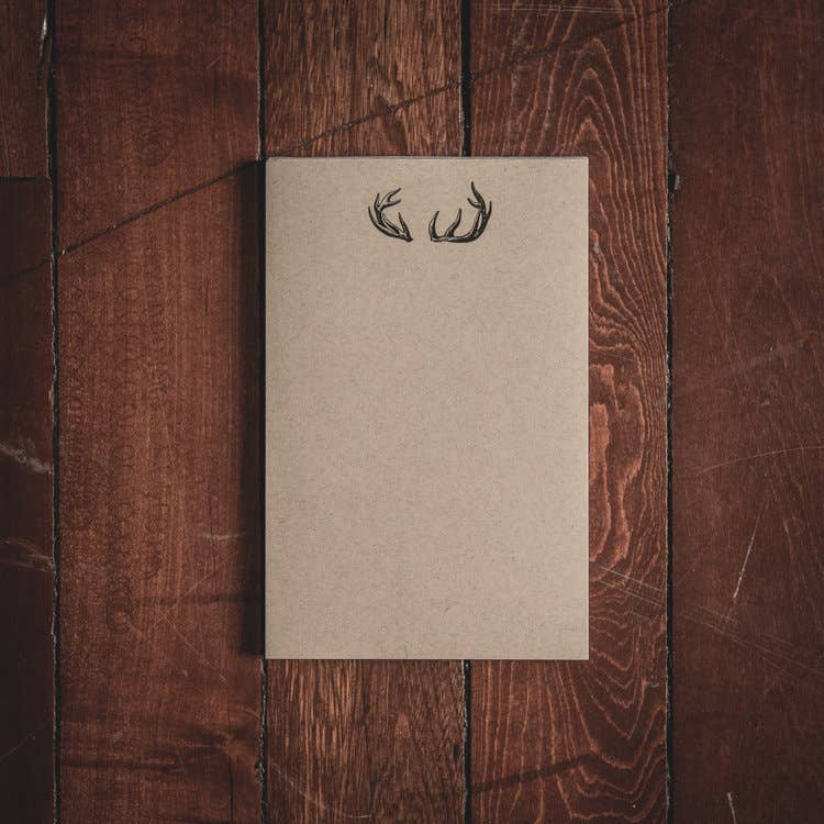 Antlers Folded Note Cards