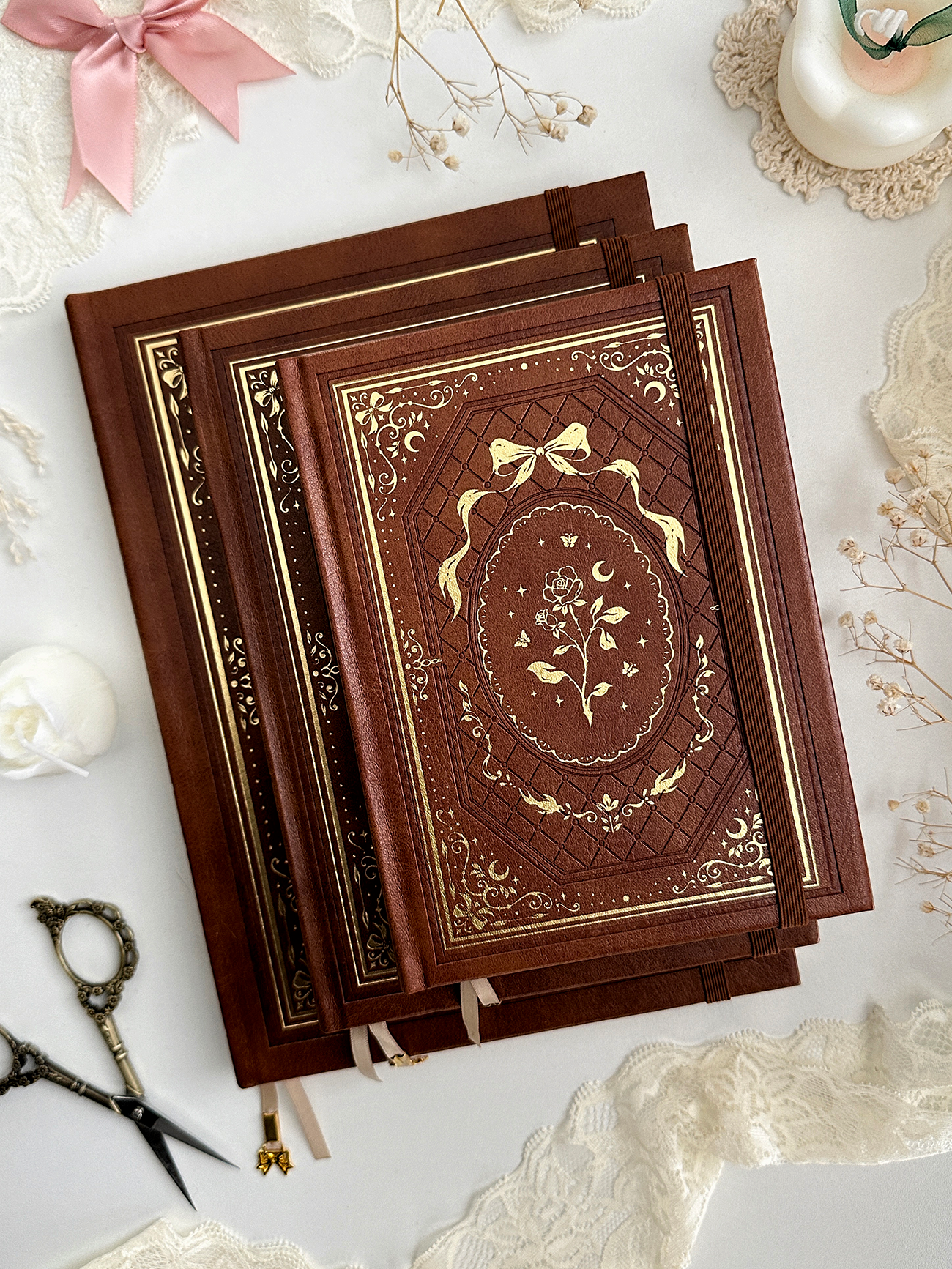 Leela B6 rose spell book dot grid