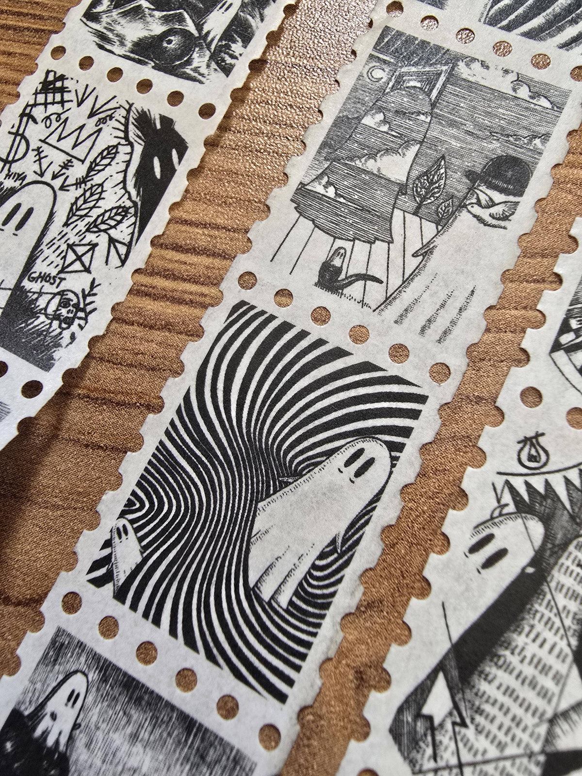 Creative Spirits No. 2 Ghosts of Art History stamp washi tape by Jon Turner