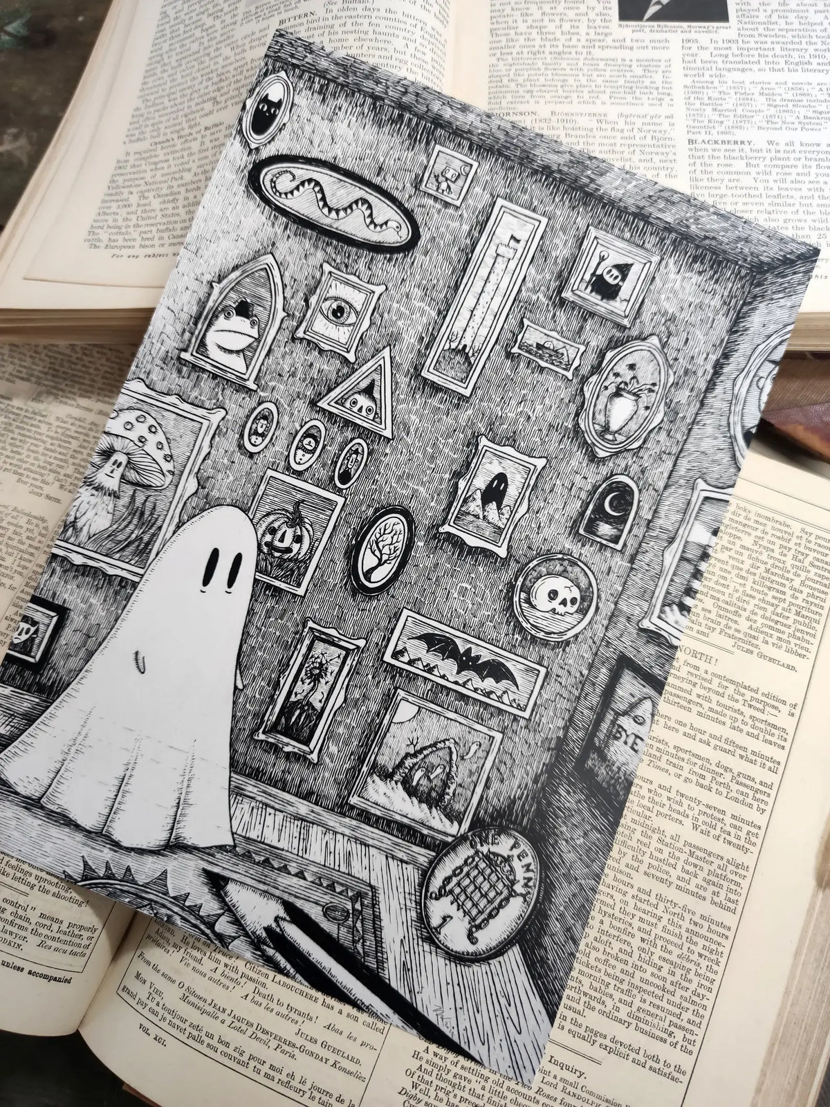 In My Room ghost gallery 8x10 art print by Jon Turner Illustration