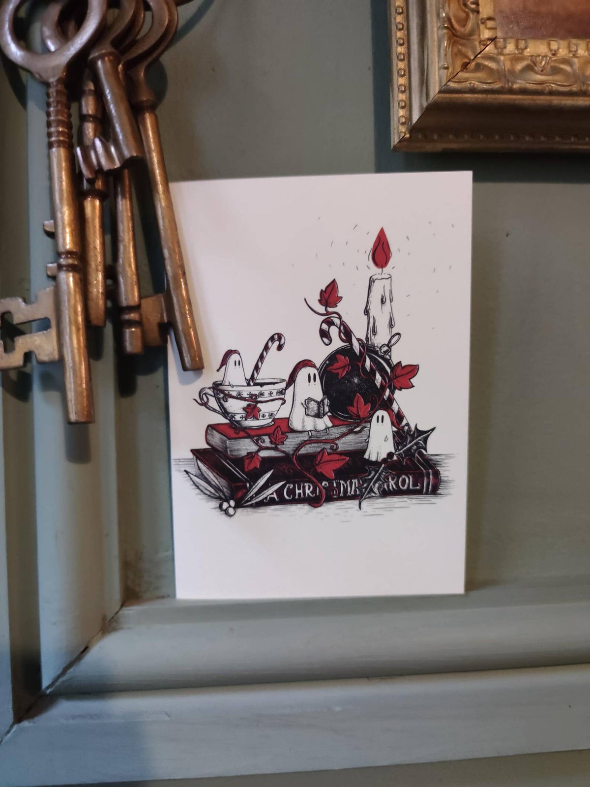 Christmas Carol Ghosties holiday card by Jon Turner Illustration