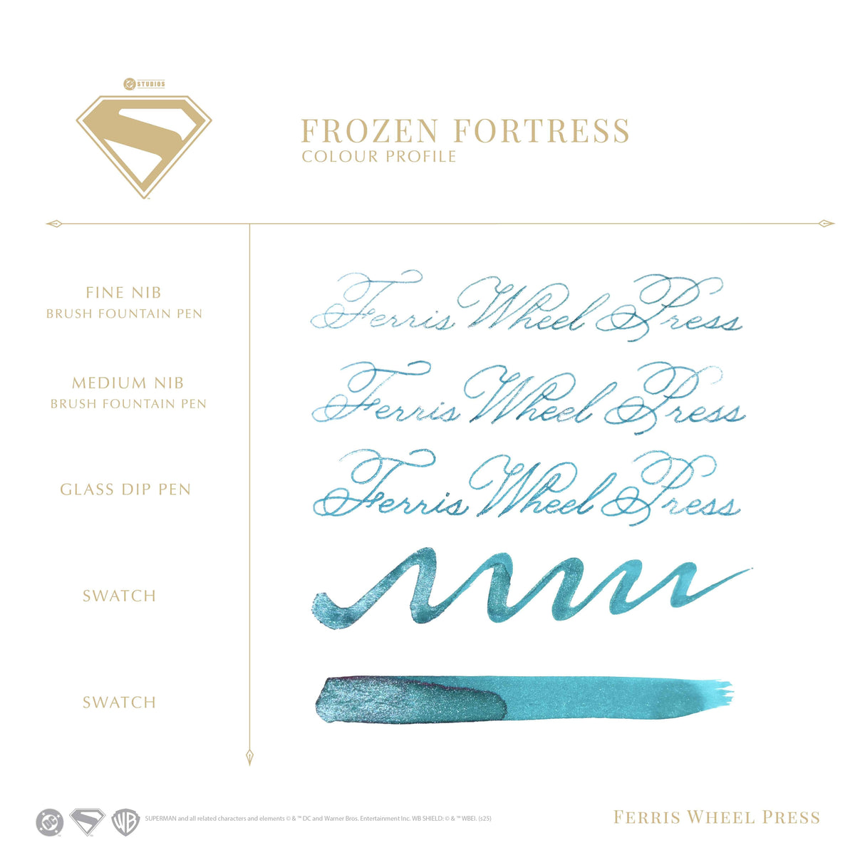Frozen Fortress fountain pen writing sample
