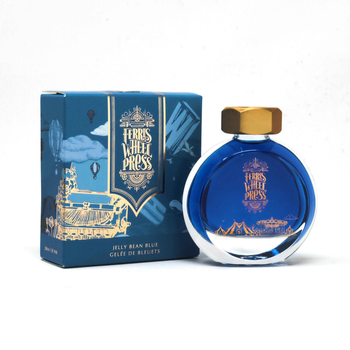 Ferris Wheel Press Jelly Bean Blue fountain pen ink