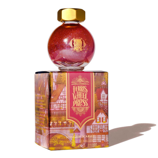 Ferris Wheel Press Song of Scarlet 20ml FerriTales fountain pen ink bottle