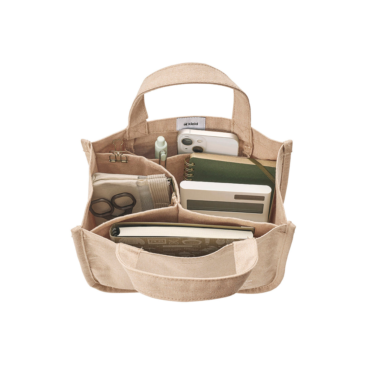 Kleid Separate Tool Tote interior holding stationery