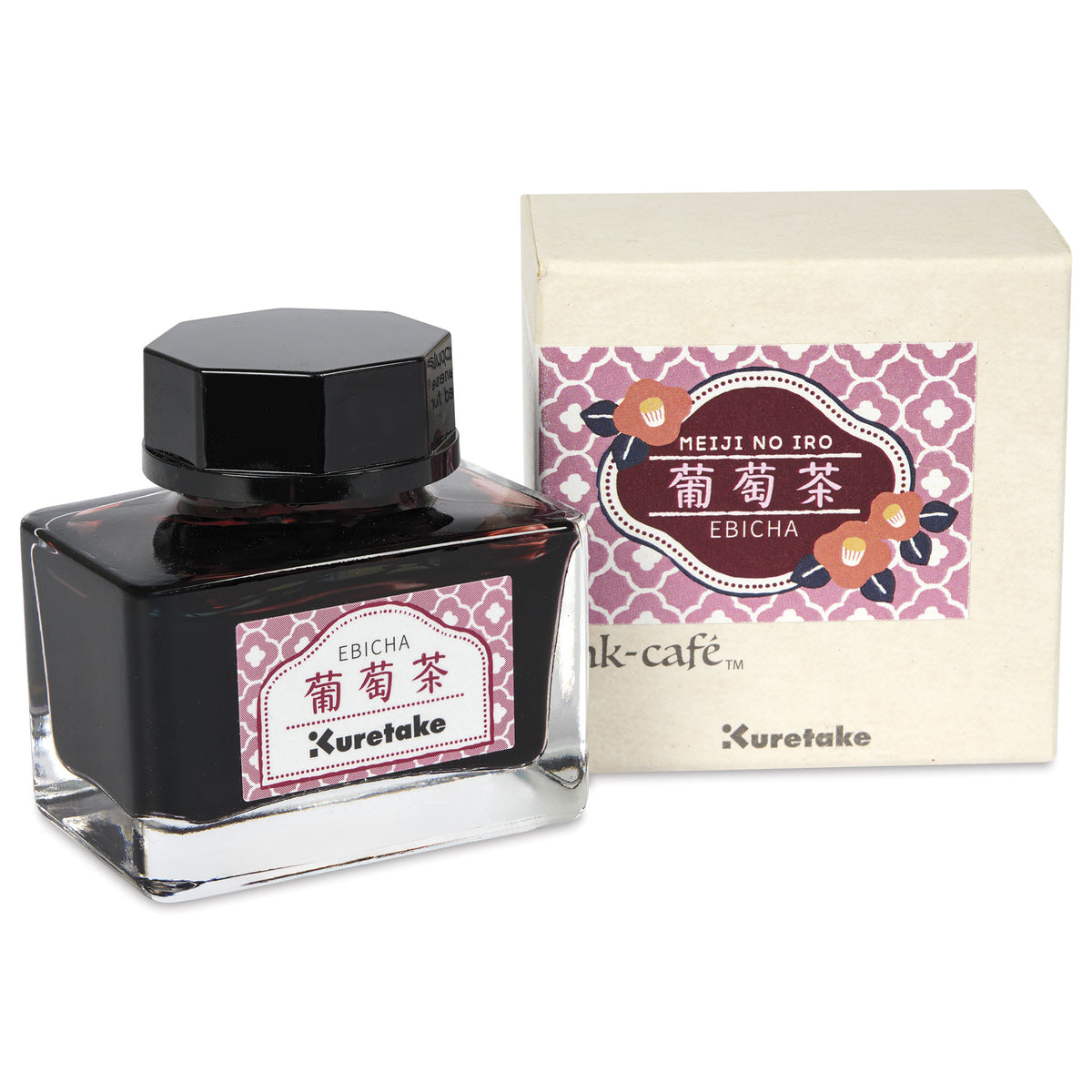 Kuretake Ink-Café Meiji No Iro Ebicha fountain pen ink 20 ml bottle with box